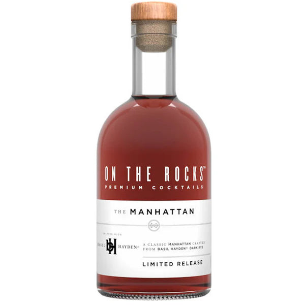 On The Rocks The Manhattan Basil Hayden Rye Whiskey Premium Cocktails 375 mL